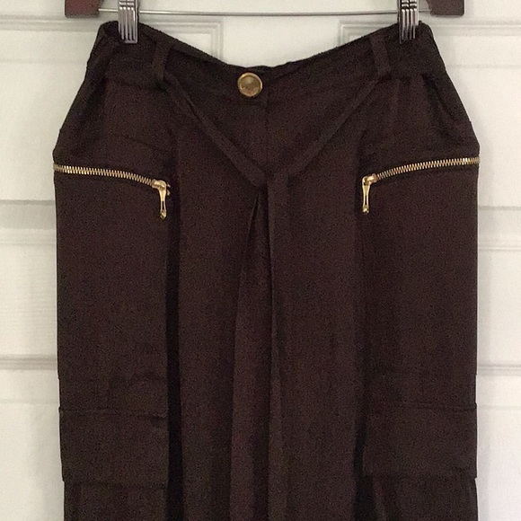 Just Cavalli size 42 Brown  cargo pants. NWT - Picture 3 of 14
